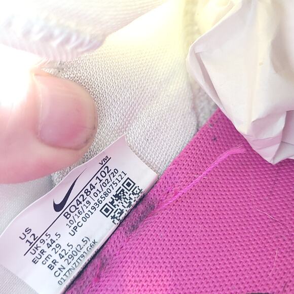 Nike Air Max Infinity White Fire Pink  Running womens size 12 - Picture 9 of 9